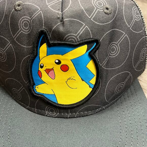 GENUINE Licensed Pokemon Pikachu Original Snapback Trucker Cap Bioworld - Picture 2 of 7